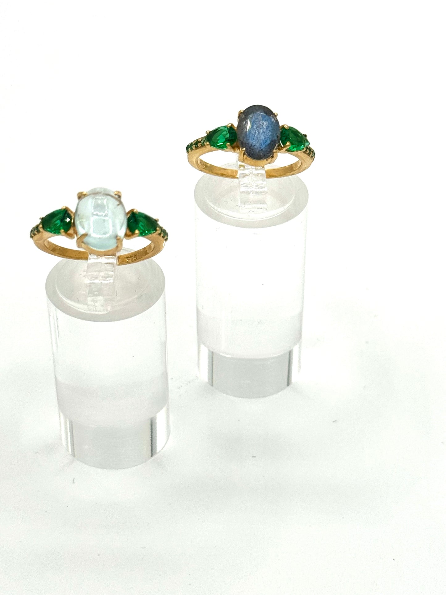Bague artisanale JAIPUR Aigue-Marine