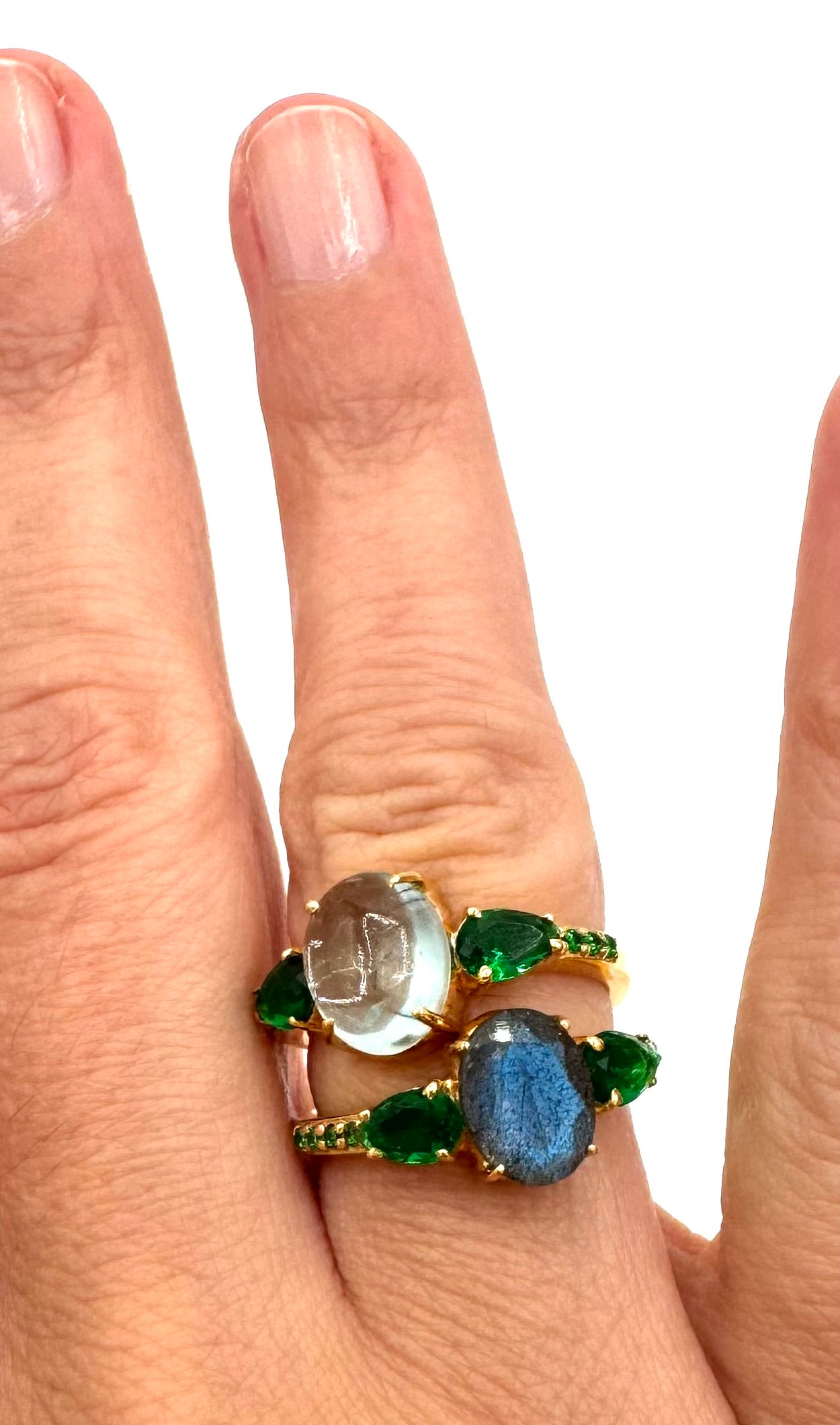 Bague artisanale JAIPUR Labradorite