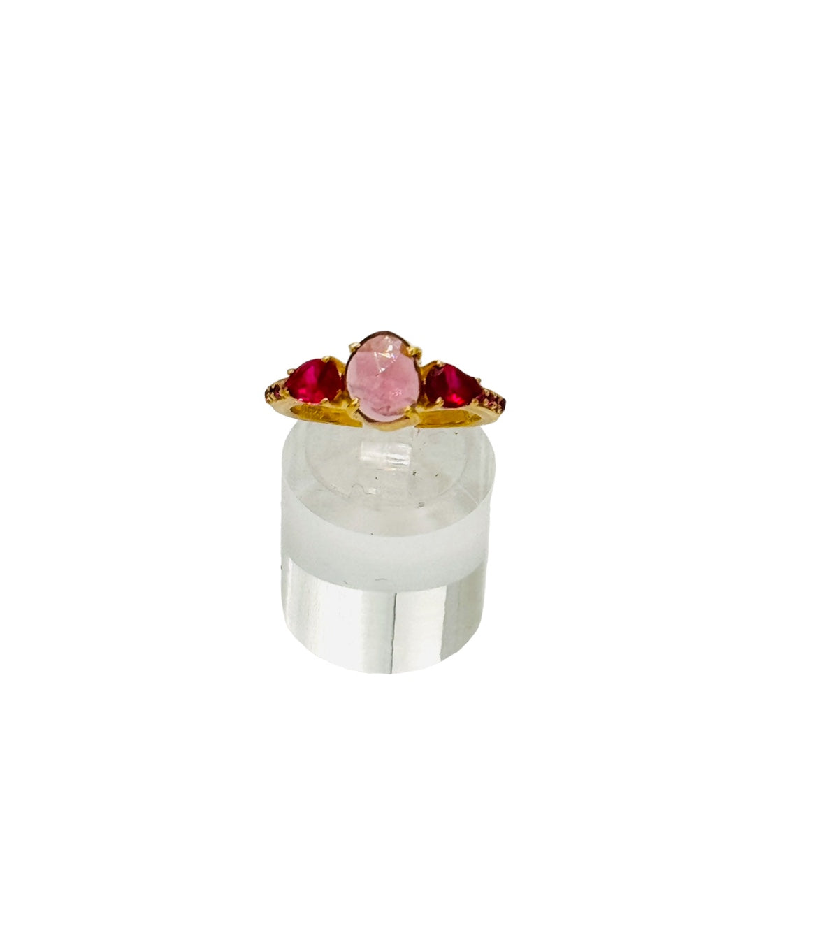 Bague artisanale JAIPUR Tourmaline facettée
