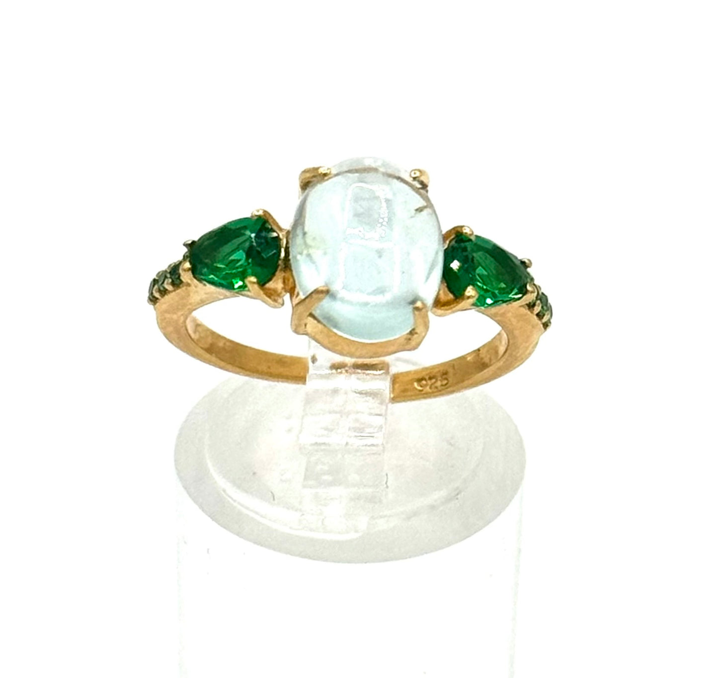 Handgefertigter JAIPUR-Aquamarin-Ring